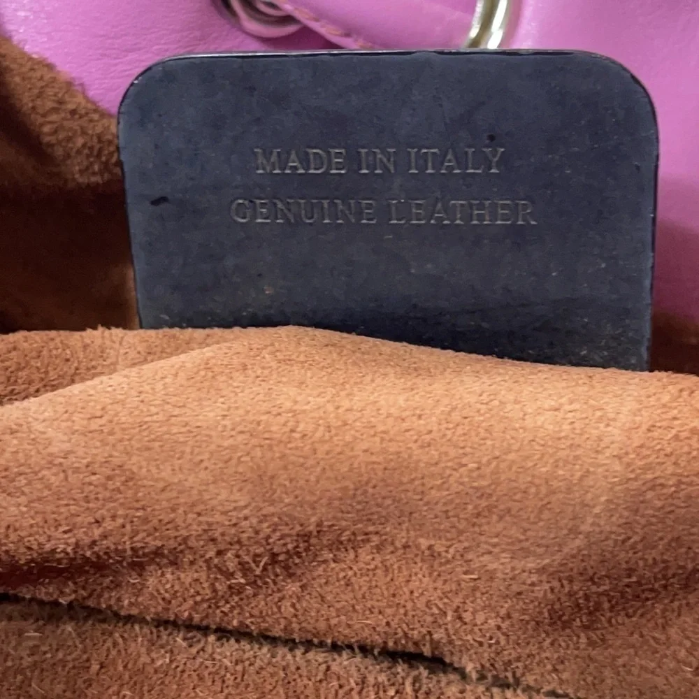 Tanner Krolle Pink Leather Tote Bag